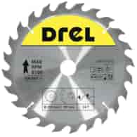 Piła tarczowa DREL CV do drewna ze spiekiem 250 x 30 mm 24T