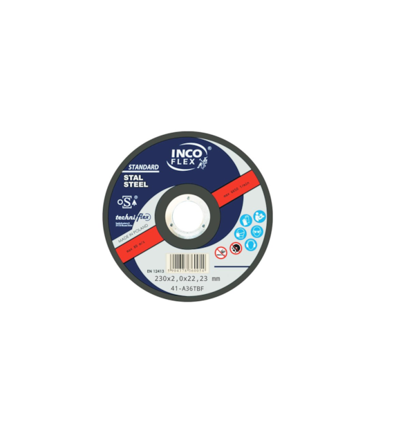Tarcza INCO metal płaska 230x2,0mm