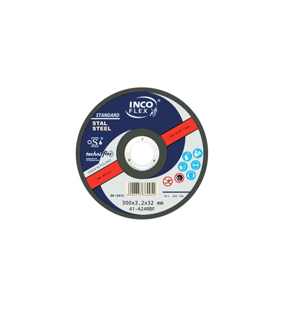 Tarcza INCO metal płaska 300x3,2mm