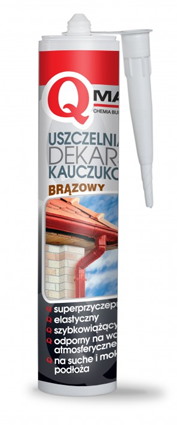 Uszczelniacz kauczukowy dekarski brąz 300ml