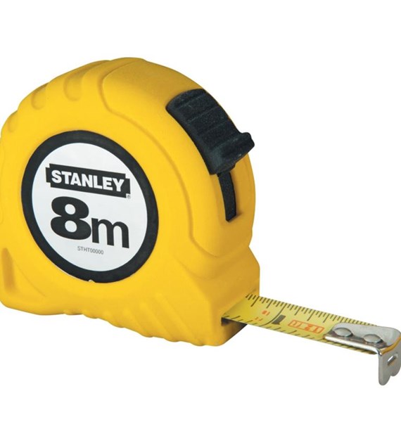 STANLEY Miara 8m/25mm, plastikowa obudowa
