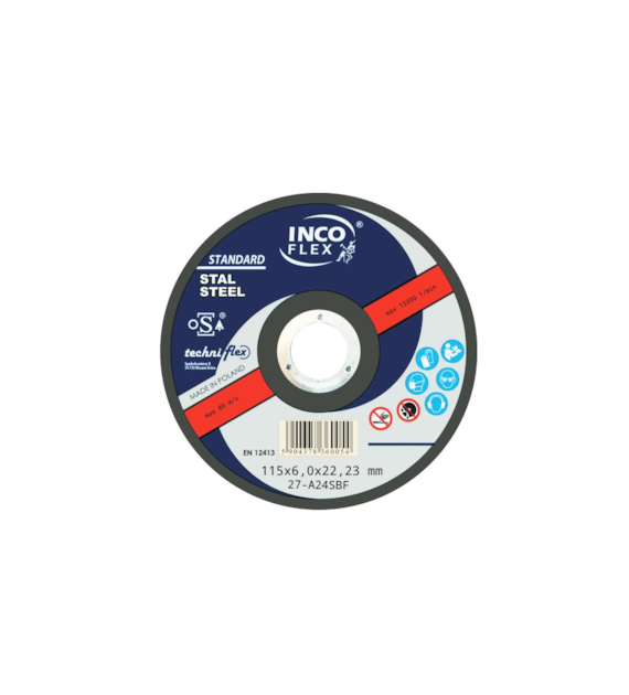 Tarcza INCO metal szlif 115x6,0mm