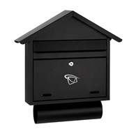 Skrzynka na listy domek prosty z tubą 500x370x110mm