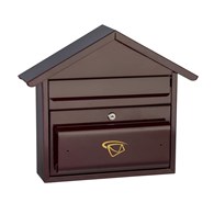 Skrzynka na listy domek prosty 410x470x1410mm (kieszeń z przodu)