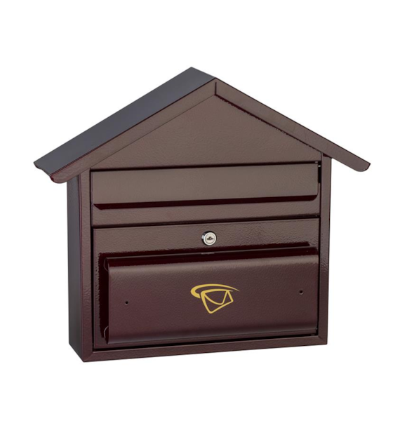 Skrzynka na listy domek prosty 410x370x110mm (kieszeń z przodu)