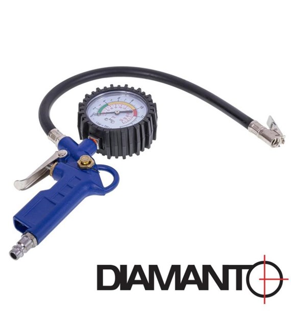 Pistolet do pompowania z manometrem DIAMANTO