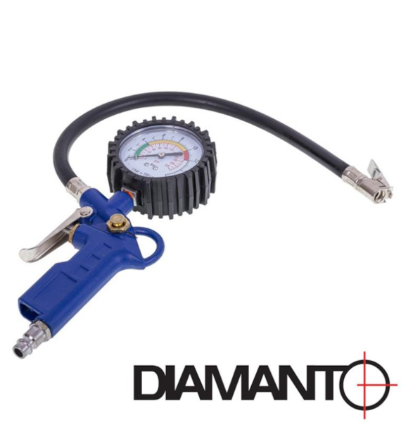Pistolet do pompowania z manometrem DIAMANTO