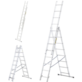 Drabina 3-elementowa aluminiowa 3x8 szczebli 150kg