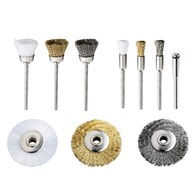 Szczotki druciane do miniszlifierki, 10 szt.