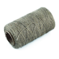 Dratwa 0,1kg szara, nici lniane nabłyszczane