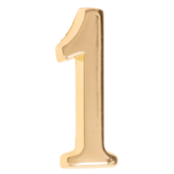 Cyfra na dom  5 cm MOSIĄDZ 1 samoprzylepna