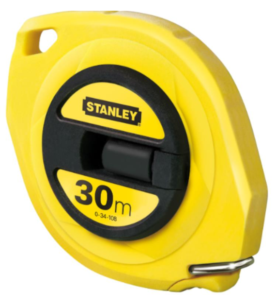 STANLEY Miara 30m, taśma z włókna szklanego, obudowa zamknięta