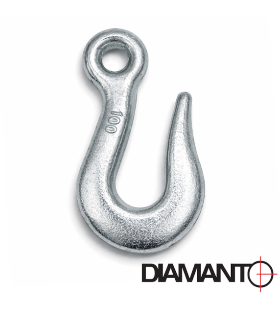 Hak linowy zwykły 100mm DIAMANTO