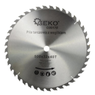 Piła tarczowa GEKO do drewna ze spiekiem 500/32/40T
