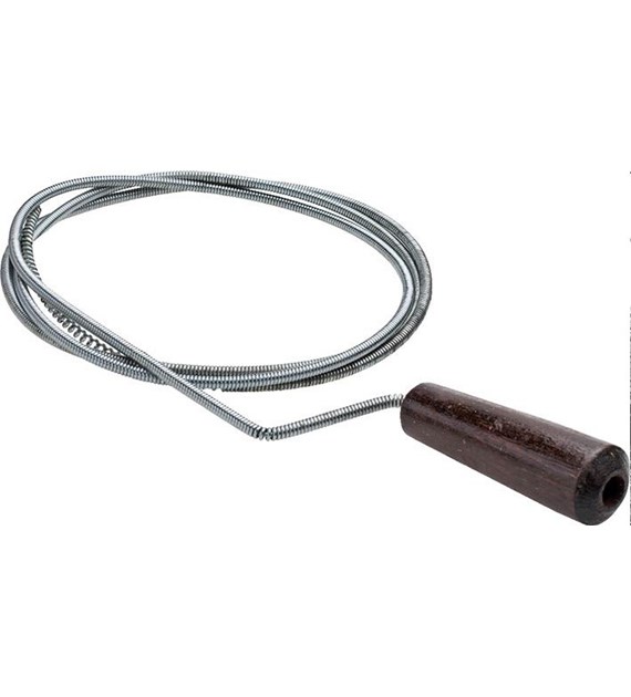 Spirala kanalizacyjna fi5mm x 2m ocynkowana z drewnianą rączką