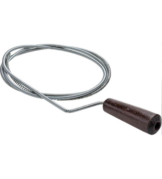 Spirala kanalizacyjna fi5mm x 2m ocynkowana z drewnianą rączką