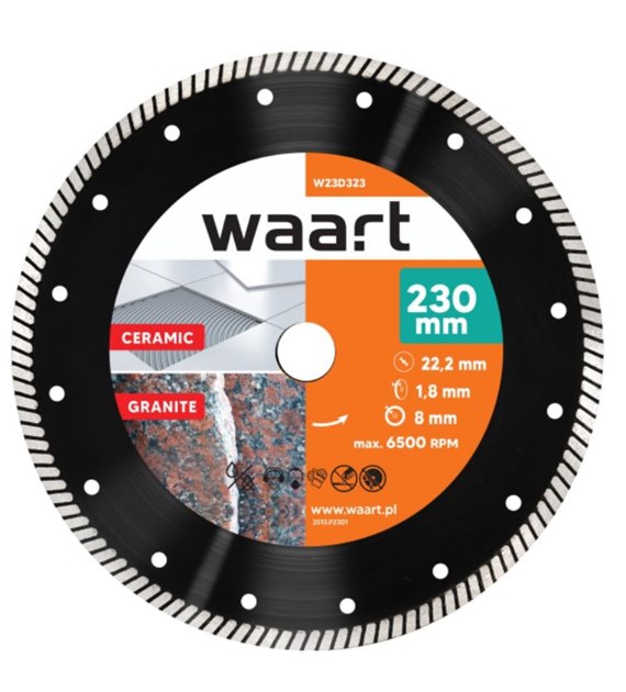 WAART Tarcza diamentowa 230 x 22,2 Turbo