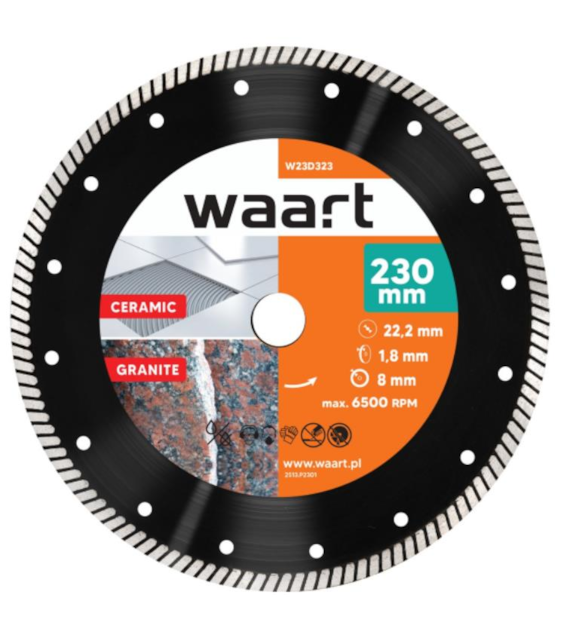 WAART Tarcza diamentowa 230 x 22,2 Turbo