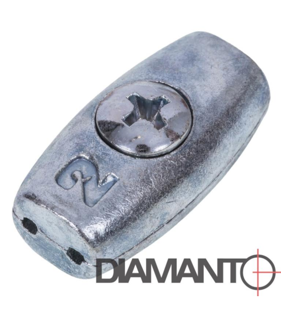Zacisk linowy - kubełkowy 2 mm DIAMANTO