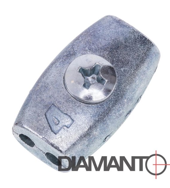 Zacisk linowy - kubełkowy 4 mm DIAMANTO