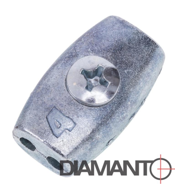 Zacisk linowy - kubełkowy 4 mm DIAMANTO
