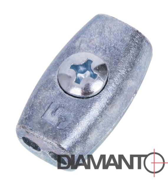 Zacisk linowy - kubełkowy 5 mm DIAMANTO