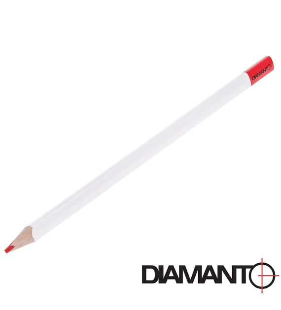 Ołówek do szkła i glazury 240mm - czerwony, trójkątny DIAMANTO