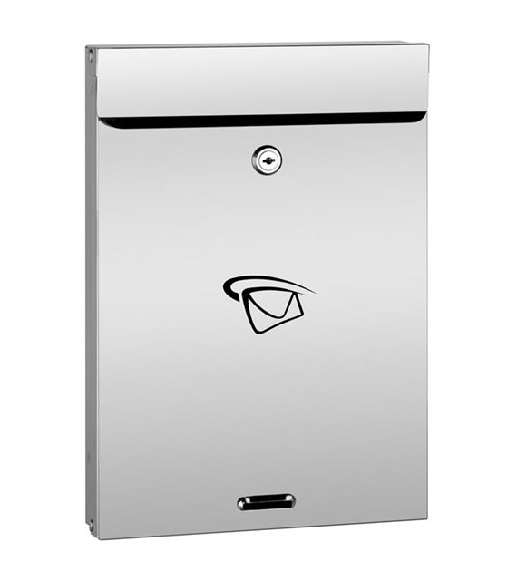 Skrzynka na listy A4 355x250x60mm (nierdzewna)