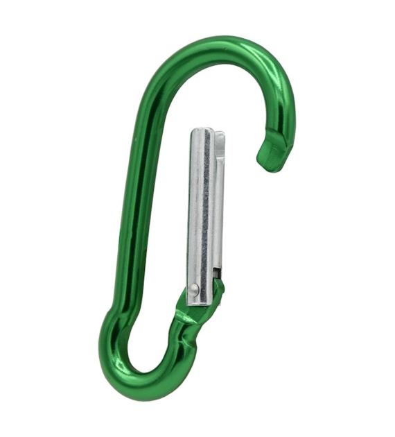 Karabińczyk aluminiowy KOLOROWY 50mm DIAMANTO