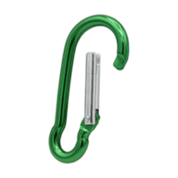 Karabińczyk aluminiowy KOLOROWY 70mm DIAMANTO