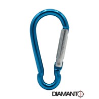 Karabińczyk aluminiowy KOLOROWY 80/82mm DIAMANTO