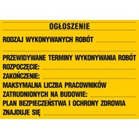 Tablica ogłoszeniowa 50x70cm BIOZ