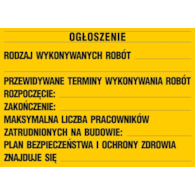 Tablica ogłoszeniowa 50x70cm BIOZ