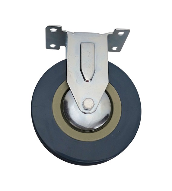 Kółko uniwersalne stałe 100 mm guma szara DIAMANTO