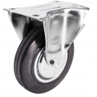 Kółko uniwersalne stałe 200mm guma czarna DIAMANTO