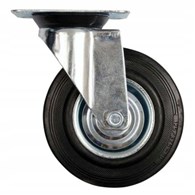 Kółko uniwersalne obrotowe 160 mm guma czarna DIAMANTO