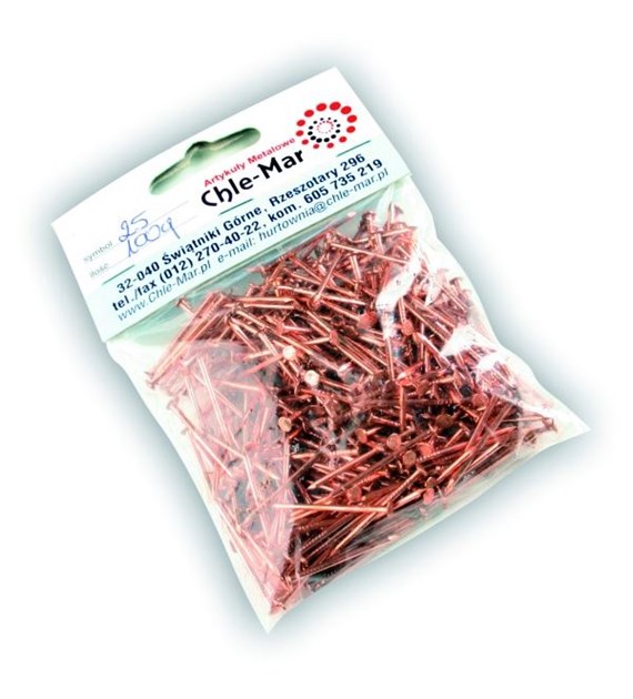 Gwoździe pomiedziowane budowlane 20mm 10dkg