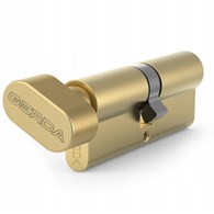 Wkładka drzwiowa GERDA G40/50mm mosiądz z gałką