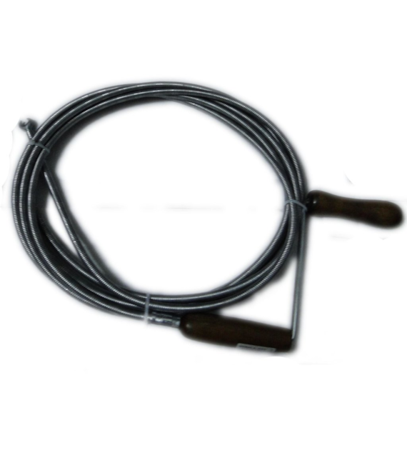 Spirala kanalizacyjna fi11mm x 25m ocynkowana ze odlewaną końcówką i drewnianą rączką
