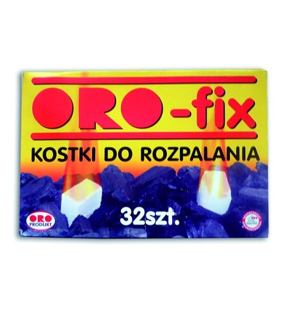 Rozpałka do grilla ORO 32 kostki biała