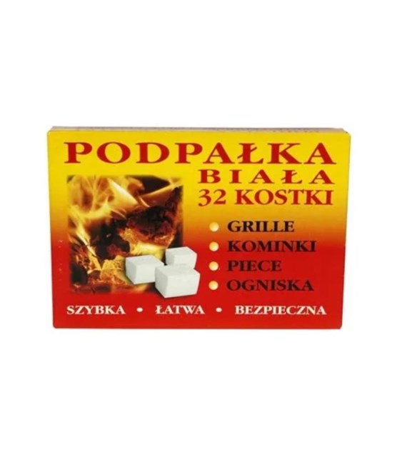 Rozpałka do grilla ORO 32 kostki BIAŁA