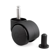 Kółko meblowe obrotowe #50 z bolcem 10-PLASTIKOWE