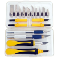 Zestaw noży i dłut precyzyjnych 22 szt
