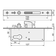 Zamek hakowy H-50 KOWAL