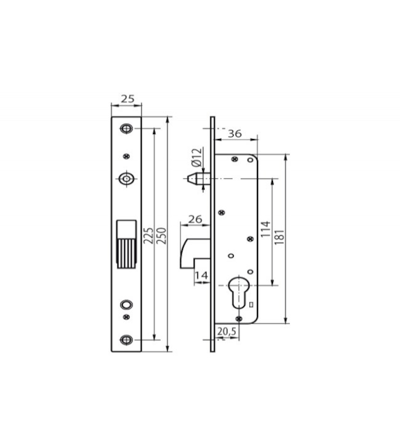Zamek hakowy H-35 KOWAL