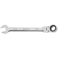 JUFISTO Klucz płasko - oczkowy 11 mm z przegubem i grzechotką 72T