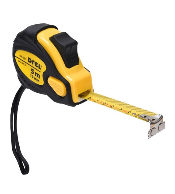 Miara zwijana stalowa 5 m 19 mm magnetyczny zaczep