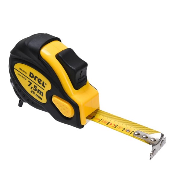 Miara zwijana stalowa 7,5 m 25 mm magnetyczny zaczep