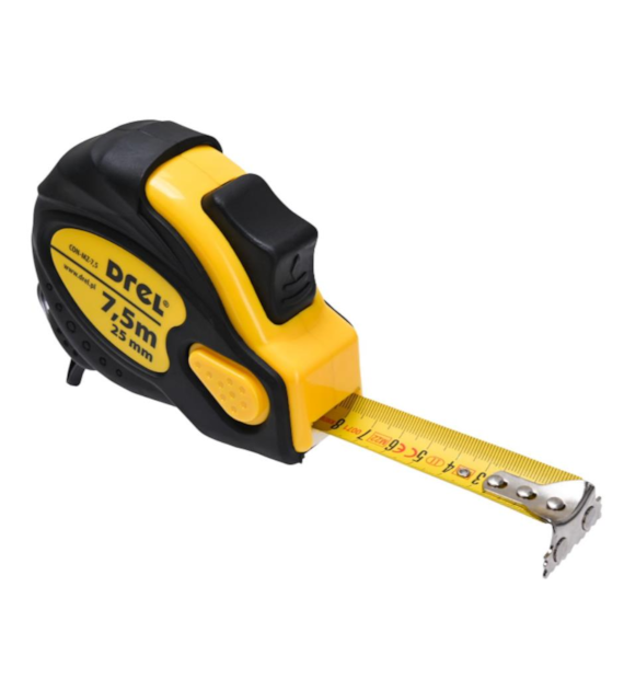 Miara zwijana stalowa 7,5 m 25 mm magnetyczny zaczep