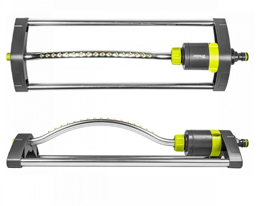 Zraszacz wahadłowy leżący z 17 mosiężnymi dyszami